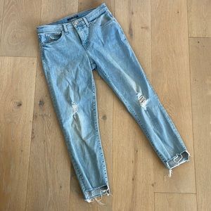 Lucky Brand Mid Rise Crop Light Wash Jeans